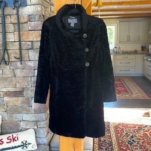 Ann Taylor, black coat, size M